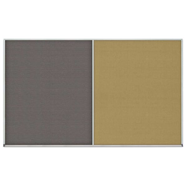 Enclosed Corkboard, 1 Door, 24"x36", 4" Fra